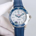 Omega Seamaster 42MM 8800 Movement Super-LimiNova Coating White/Grey Dial Watch